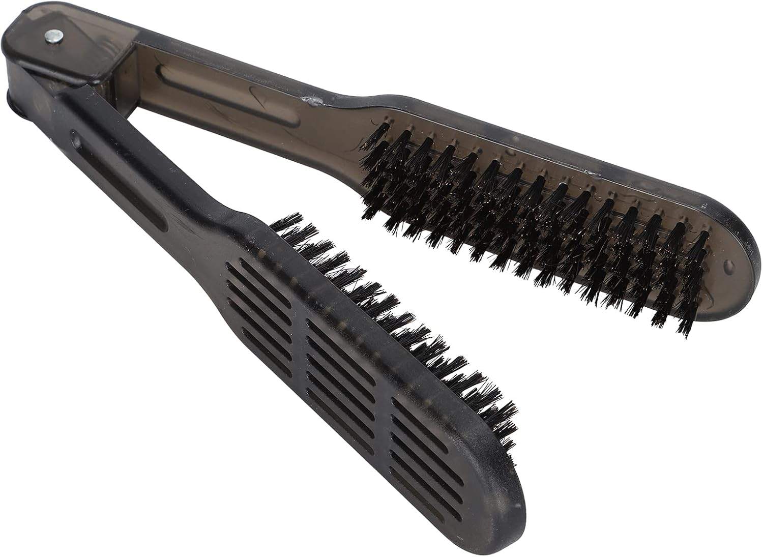 Hair Straightener Brush, Anti‑Static Styling Comb with Springs, Soft Bristles, Heat Resistant Material, Breathable Design, Ergonomic Handle for DIY Salon image number 2