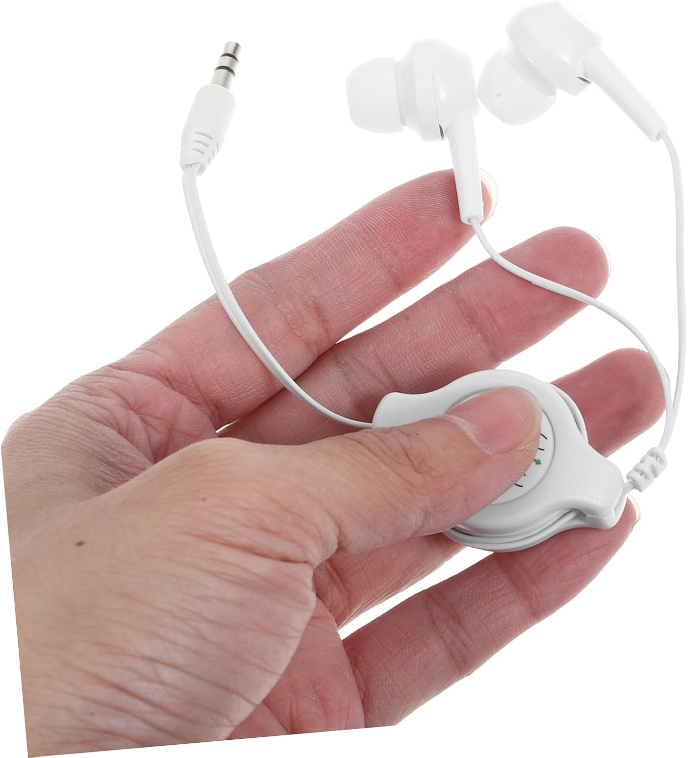 UTHCLO Retractable in Ear Earphones Wired Headphones Lightweight Portable Earbuds for Players and Digital Devices White image number 5