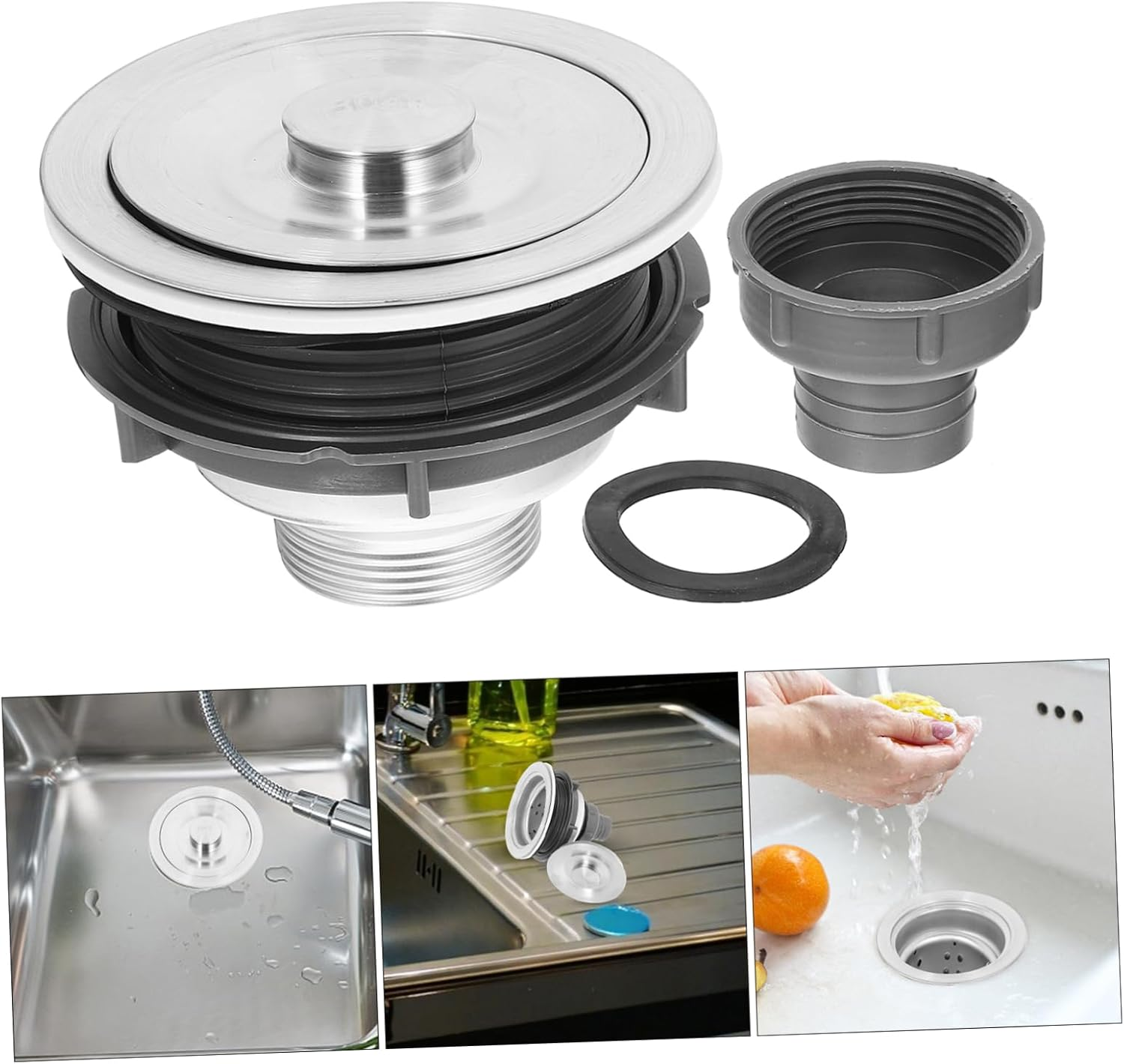 TOYZFRIENDY Barber Shop Stainless Steel Sink Strainer Hair Catcher for Shampoo Bed Easy Installation and Versatile Use Hair Salons Drain Accessory image number 3