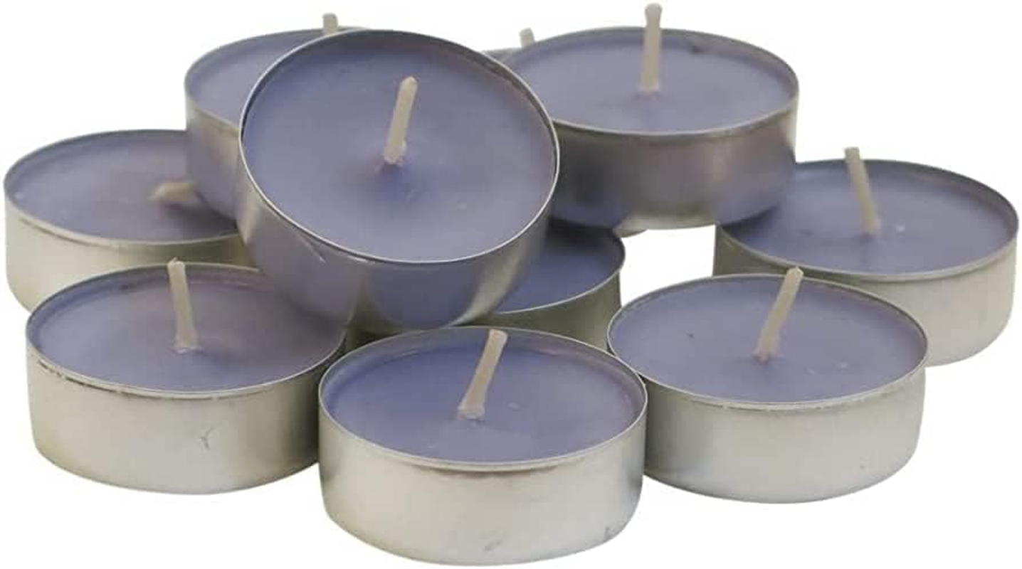 Tranquillity Collection Scented Tea Light Candle 8-Pieces, Lavender and Cherry Blossom
