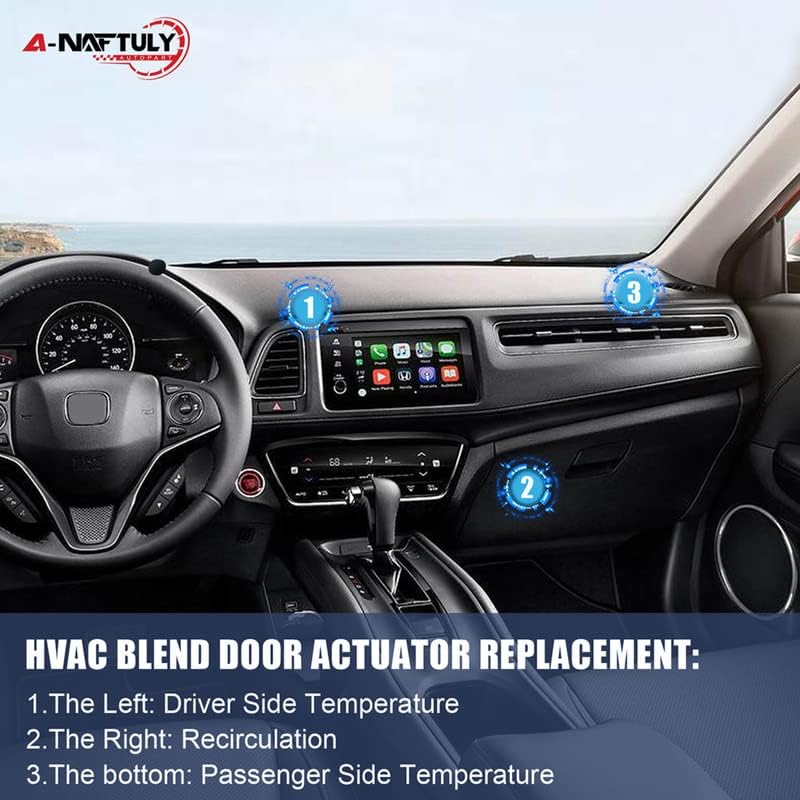 A-NAFTULY HVAC Blend Door Actuator Replacement for Ford F-150 2009-2014, Ford Expedition/Lincoln Navigator 2009-2017, Heater Air Door Actuator Motor OE DL3Z-19E616-A, 604-252, YH1933, YH1777, YH1879