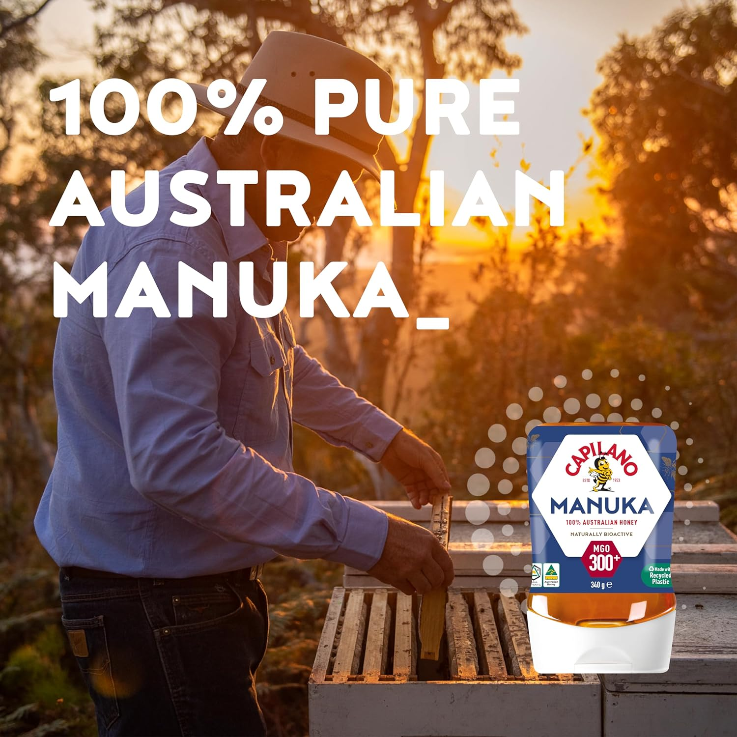 Capilano Active Manuka, 100% Pure Australian, Premium, MGO300+, 340G image number 3