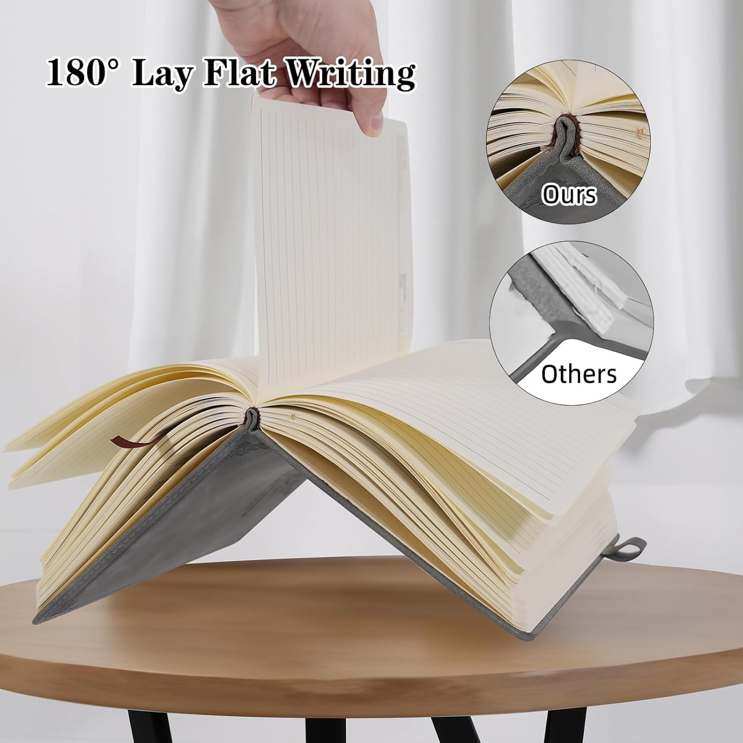 Mumoo Bear A5 Ruled Notebook Journal 360 Page with Pen Loop, Hardcover Writing Notebooks, Perfect for Office Home School Business Writing and Composition image number 5