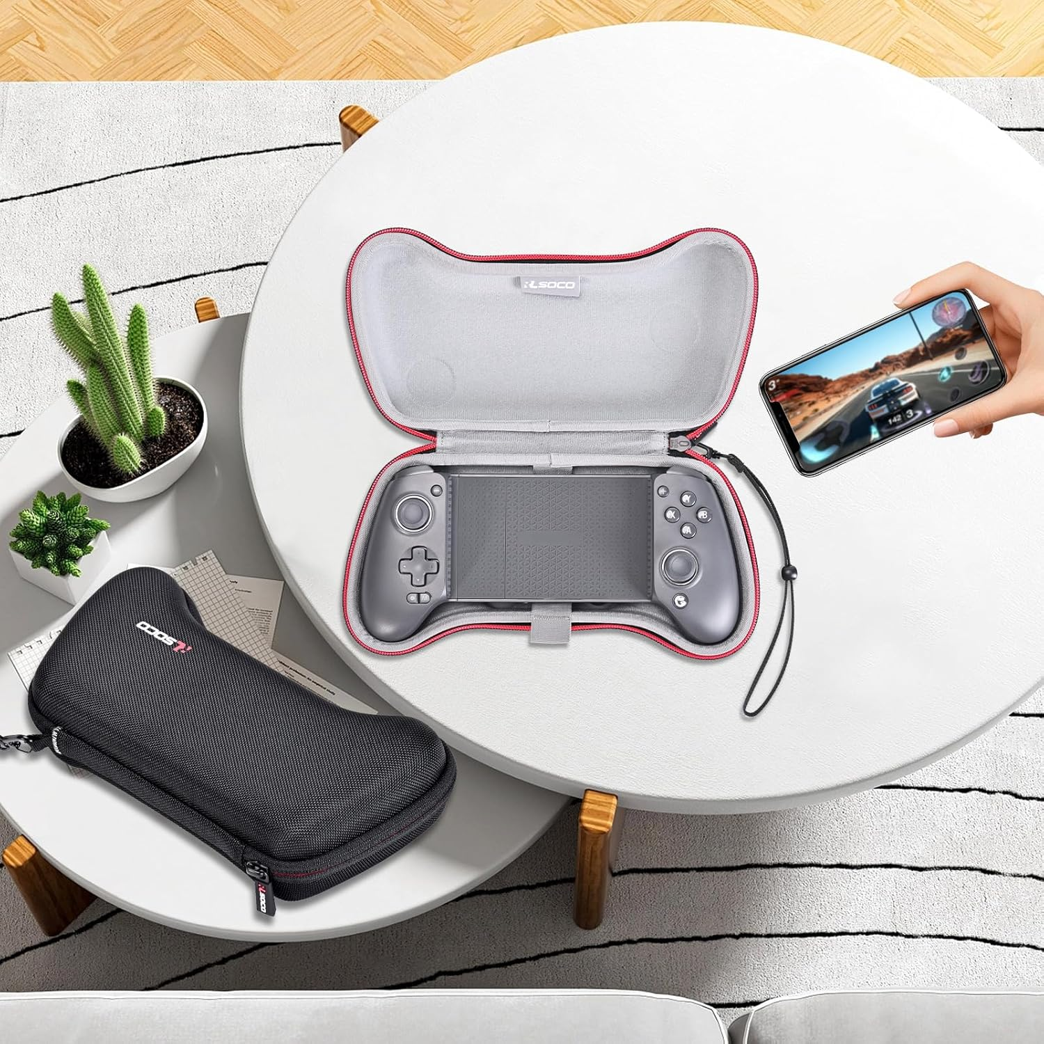 RLSOCO Case for Gamesir G8 Plus/G8+ Mfi Bluetooth Mobile Game Controller, Hard Shell Carrying Case, Drop Protection (Case Only) image number 4