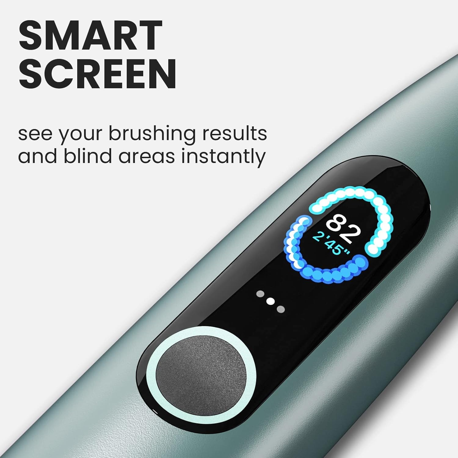 Oclean X Pro Sonic Electric Toothbrush Mist Green &ndash; Smart Rechargeable Tooth Brush with Timer, 3 Modes, 30-Day Battery, Sleek Design, Waterproof & Travel-Ready - Mist Green image number 3