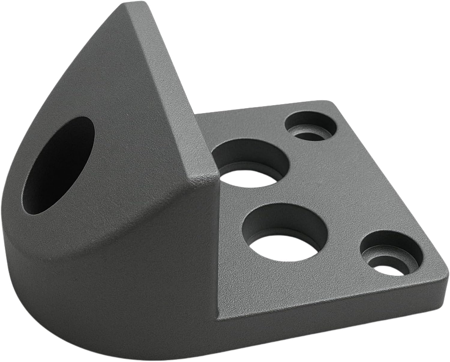 WDB Door Stop Floor 150 X 130 Mm, Black, 1 Set of 1 Piece, Galvanised Steel & Rubber, Suitable for Swing Gates & Heavy Doors image number 4