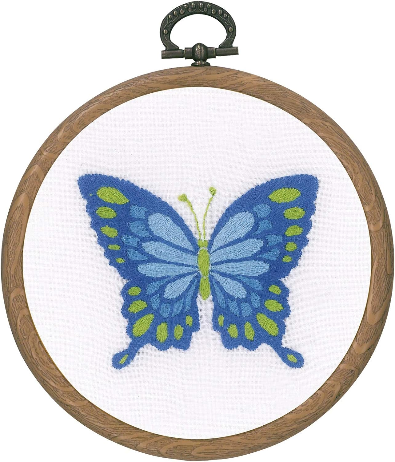 VERVACO (3PL) PN-0178195 Stampd EMBROIDRY KIT BUTTERFLIE, Butterlies with Ring Set of 3 image number 6