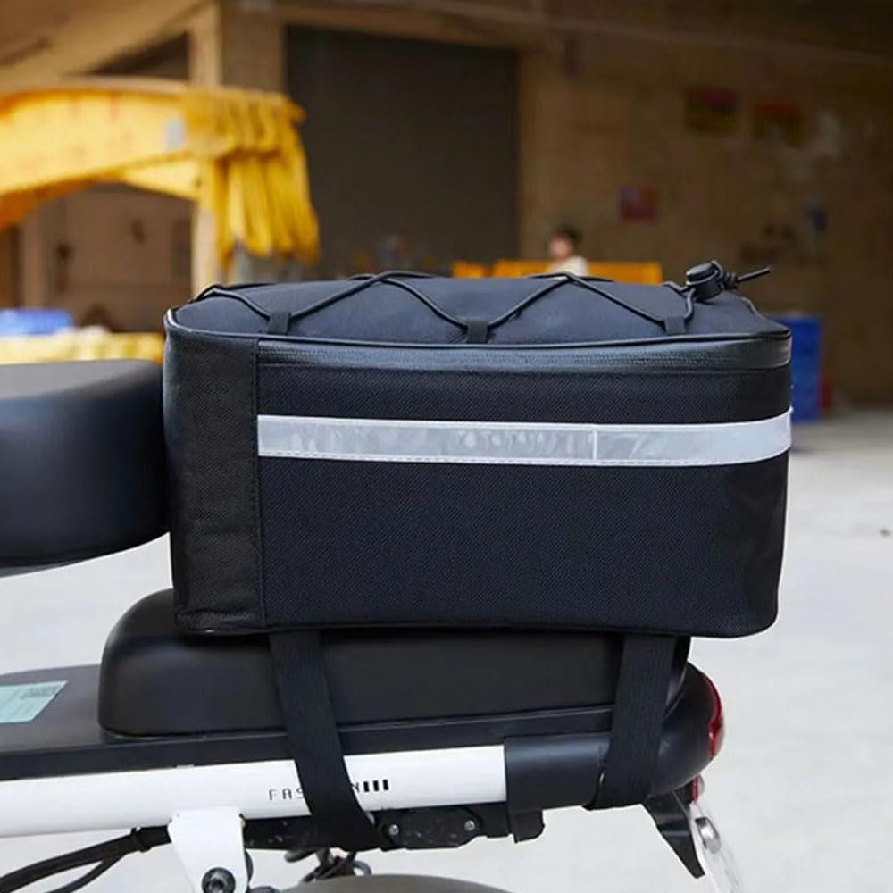 Portable Bike Trunk Bag Waterproof Bicycle Rack Rear 13L Rear Seat Saddle Bag Cycling Reflective Luggage Carrier