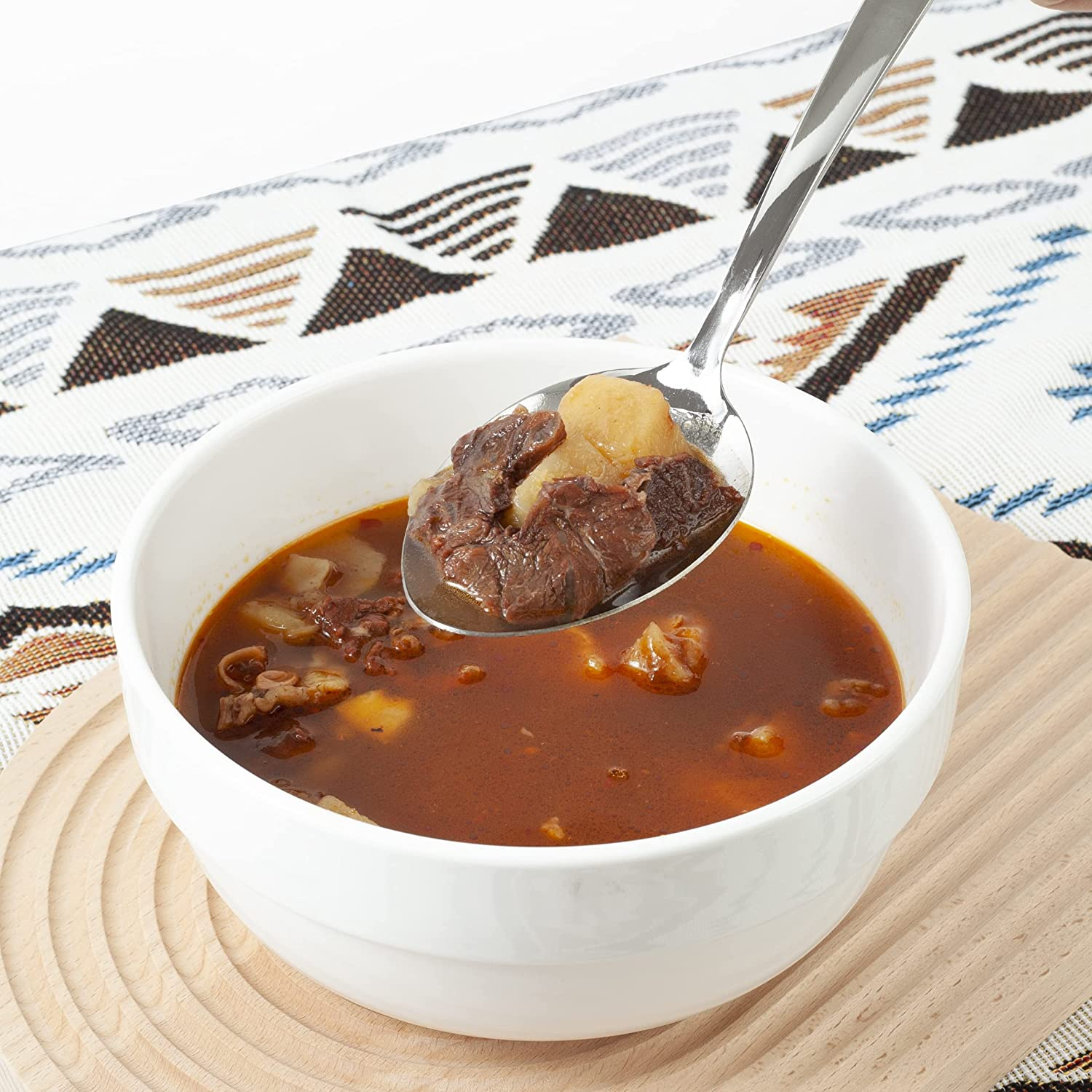 3-Piece,Stainless Steel Serving Spoons Set with Slotted Spoon, Serving Spoon and Perforated Spoon, Soup Ladle,Kitchen Cooking Serving Utensils Set Cooking Spoon image number 4