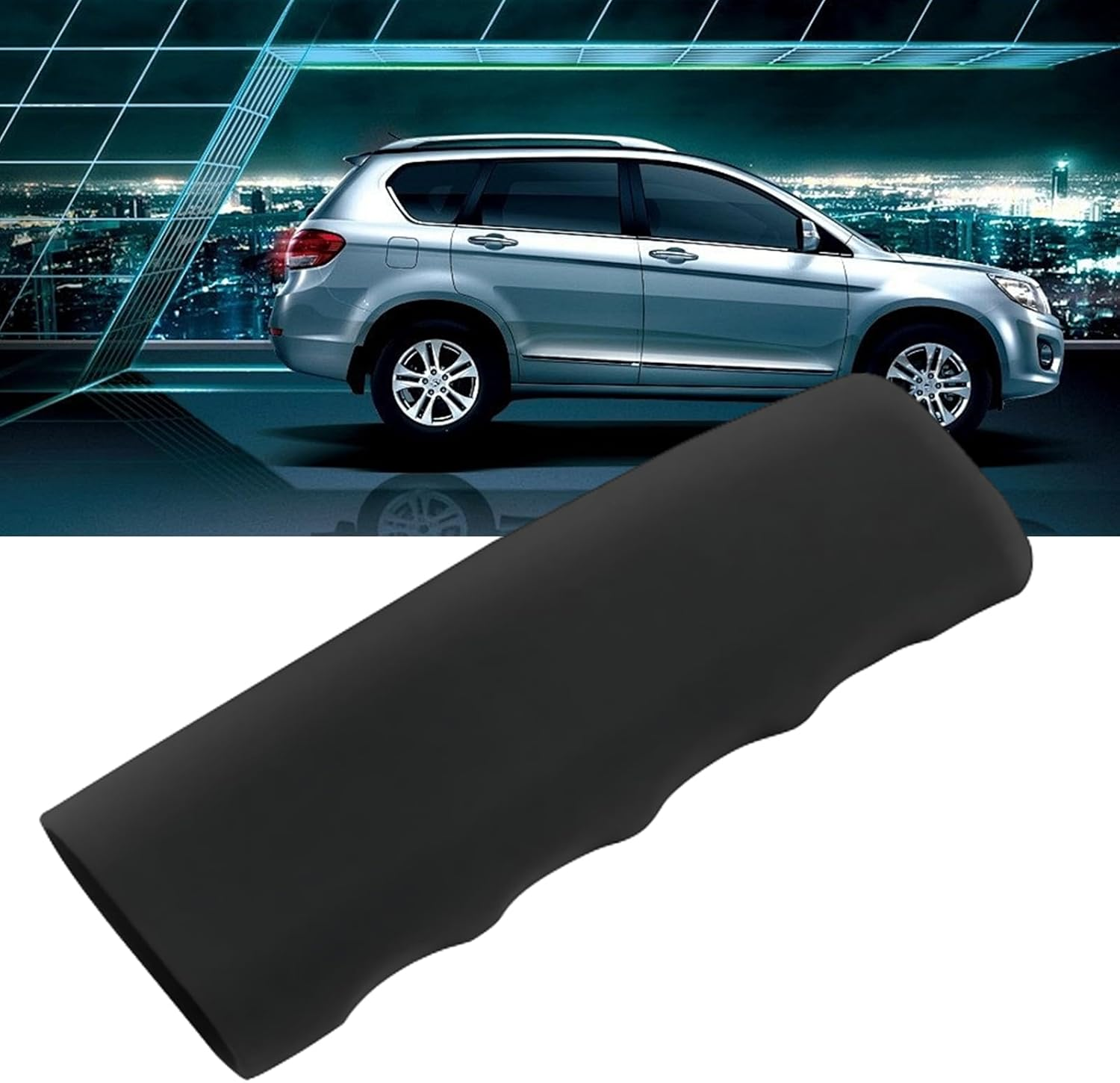 MAEZOE Car Handbrake Cover, 12.2 Cm Anti-Slip Silicone Comfort Trim Cover with Finger Ripples, Parking Brake Lever Decorative Protector for Truck SUV, Car Accessories image number 5