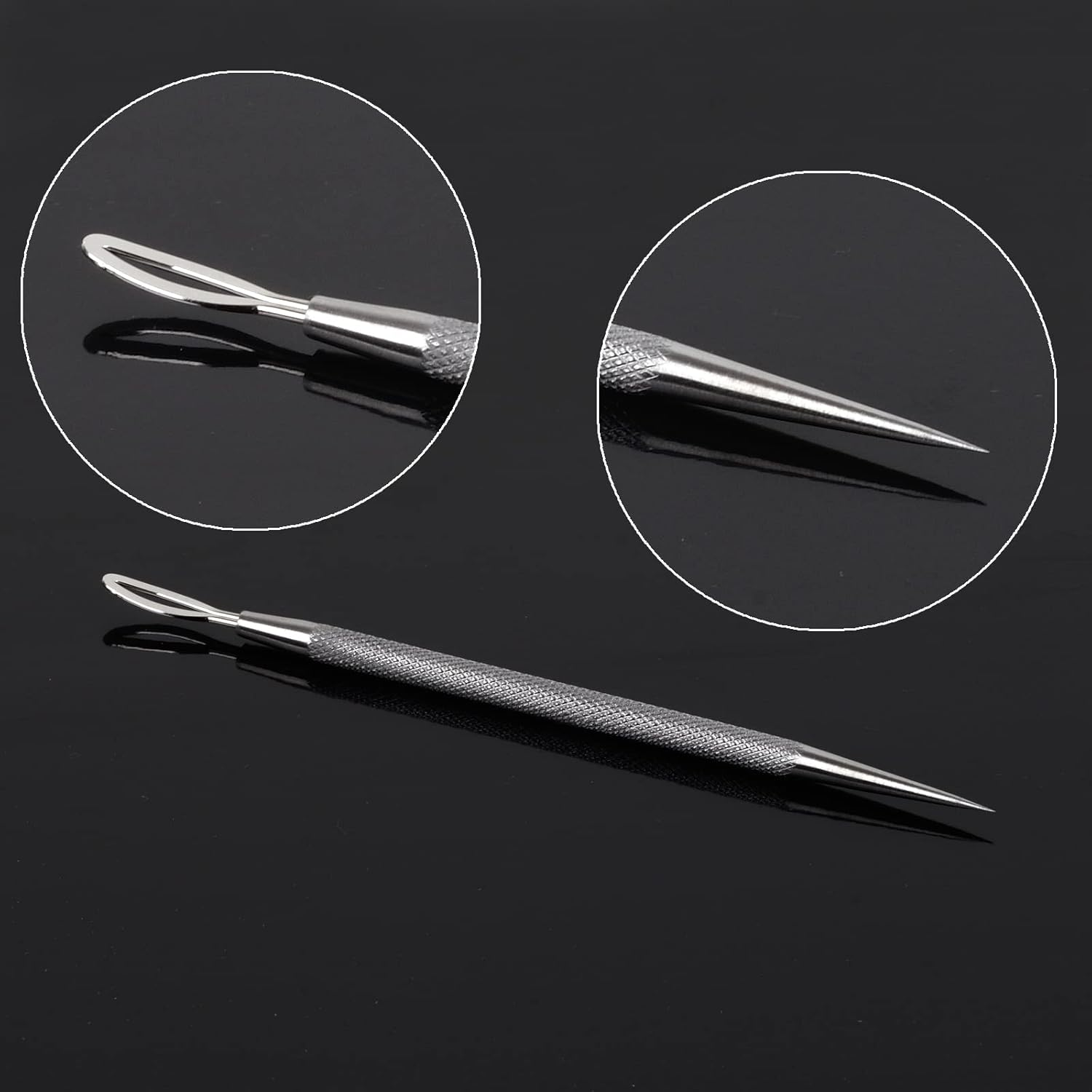 Blackhead Remover Kit Pimple Tool, 1 Pc,Stainless Steel, Marks Dark Spot Nose Head Comedone Extractor Acne Whitehead Blemish Cleaner Popper Set Professional Forehead Face Skin Tools Removal 1# image number 6