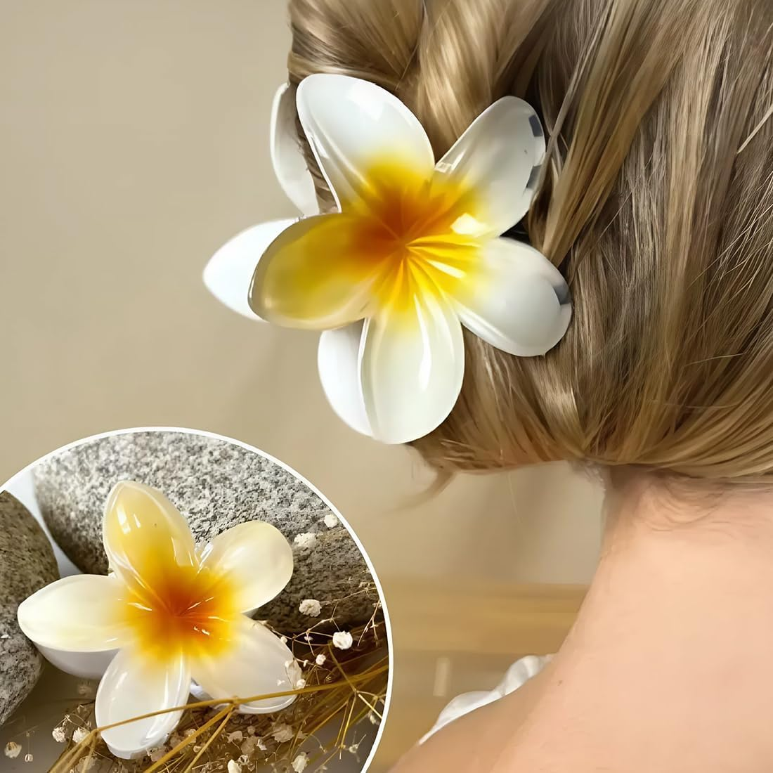 MIRKUZI Hair Clips Pack of 12 Non-Slip Hair Pins Flowers Hawaiian Hair Pins, Women'S Flowers Large Flowers Hairpins, Colourful Flowers Hairpins, Hibiscus Flowers Hair Pins image number 2