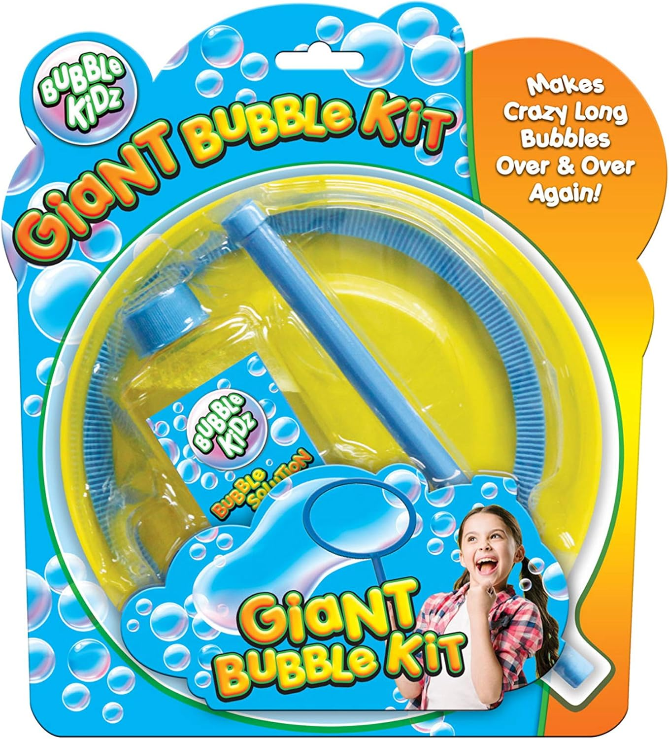Kandytoys Giant Bubble Kit Long Bubble Stick and Big Bubbles
