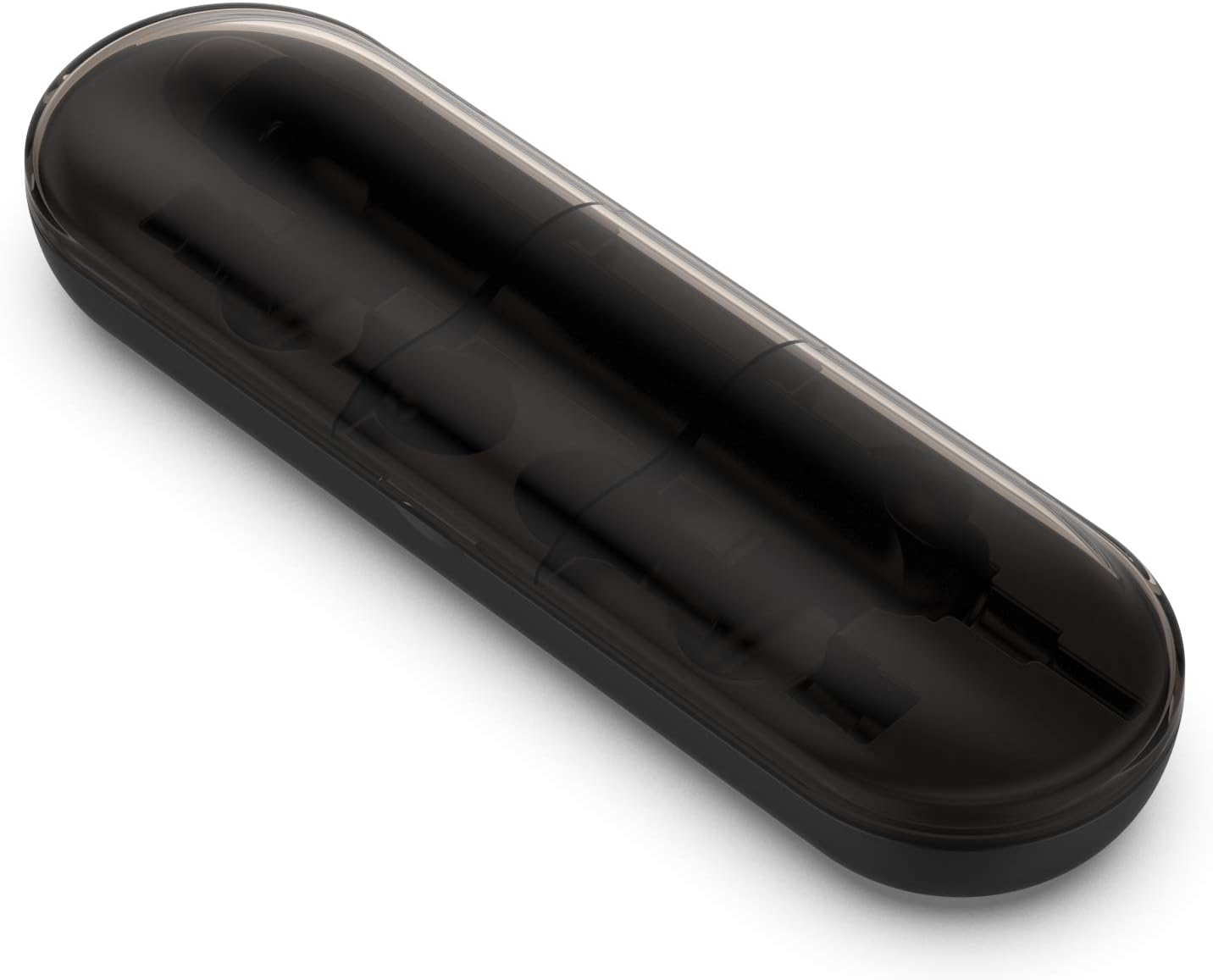 Fitturn Charging Case Set Intended for Braun Oral-B Electric Toothbrush Case Fits Intended for Oral-B Pro D16 D20 P2000 P3000 P4000 5000 1500 7500, Hard EVA Charging Case Protective Cover Storage Bag (Black)