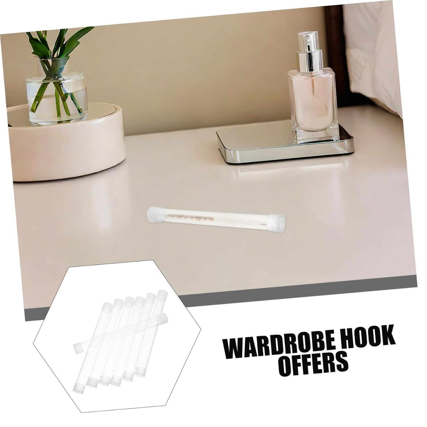 KOMBIUDA 10Pcs Transparent Plastic Thermometer Travel Case Portable Needle Storage Tubes for Home Office Outdoor Use Splash-Resistant Compact Organizer for Safe Thermometer Protection image number 2