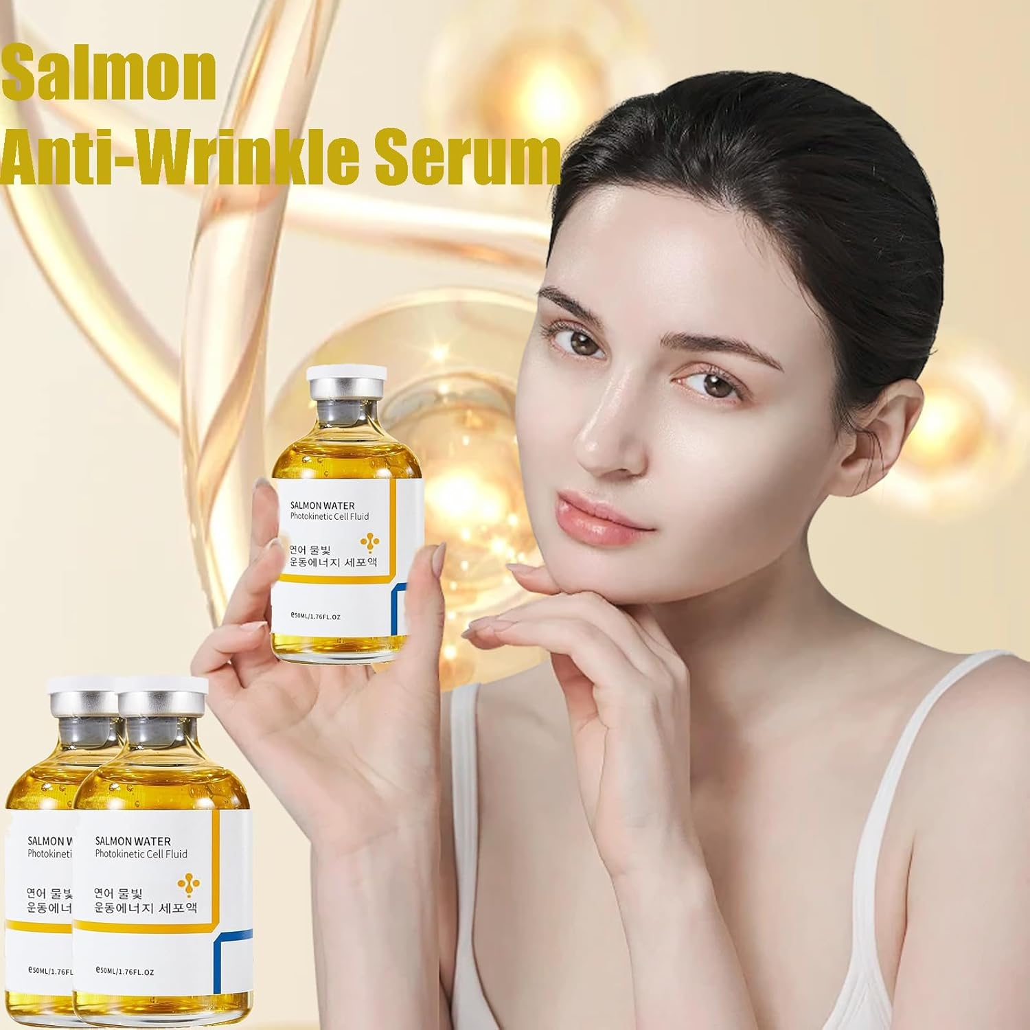 Salmon DNA Serum, Salmon DNA Korean Skincare, Hydrating & Firming Facial Serum, Precise Dosage, Skin Feels Soft & Non-Greasy, 50 Ml image number 5