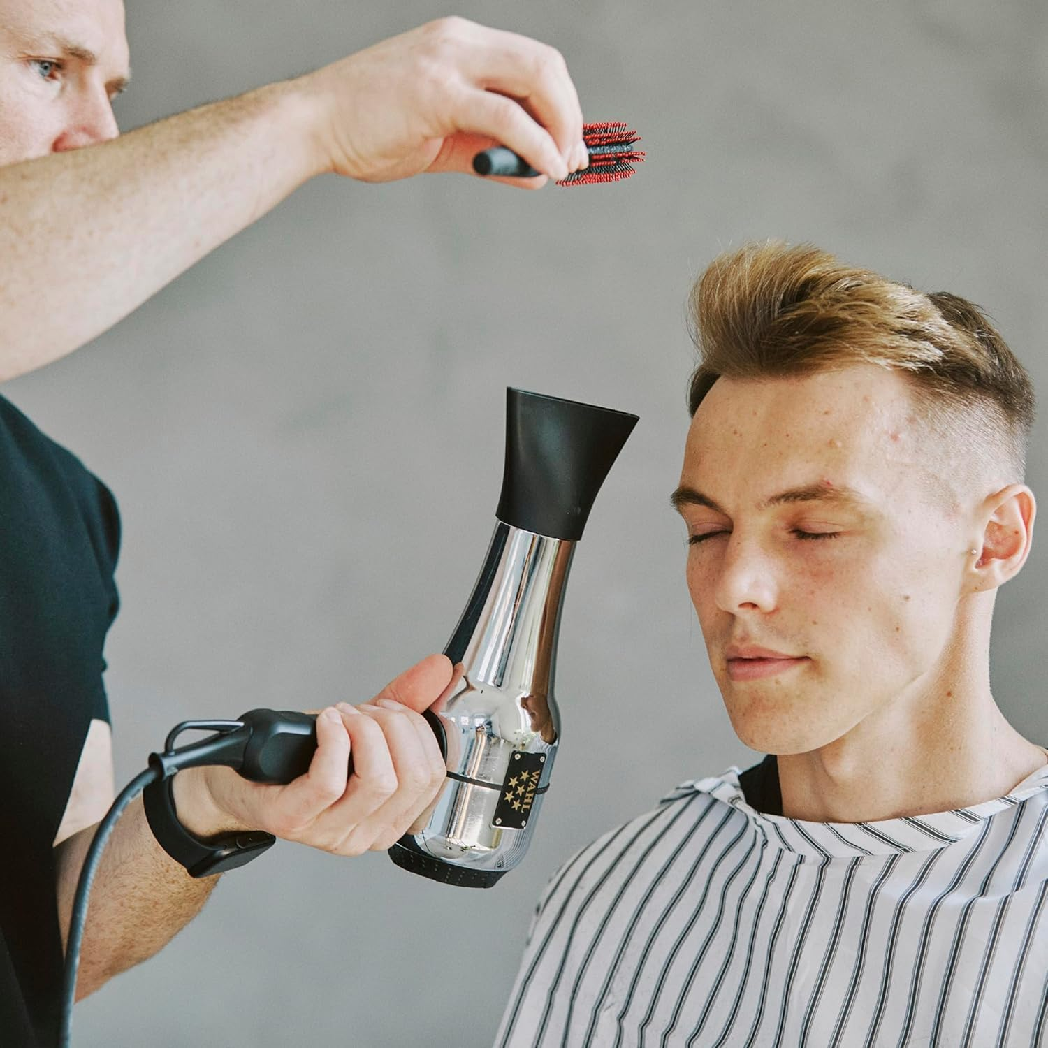 Wahl Professional Pro Lithium Cordless Super Taper Hair Clipper Barber Hair Dryer Combo image number 1