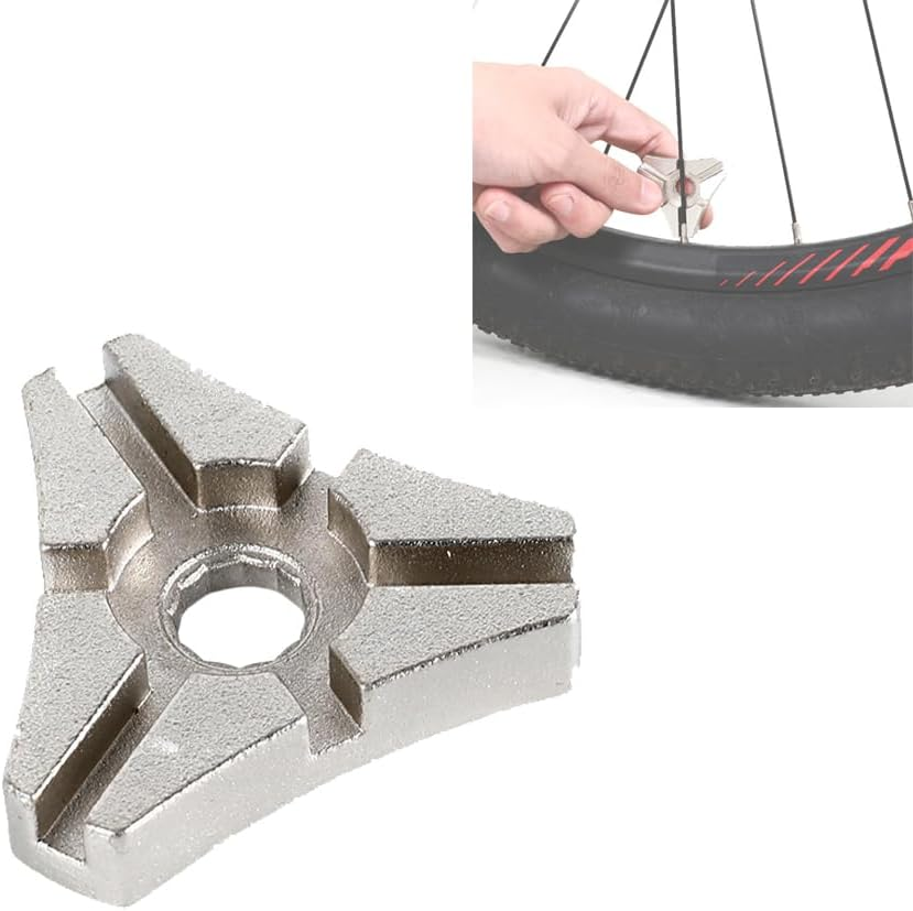 Bicycle Spoke Wrench Tool for Most Bicycle Wheels &ndash; Tire and Rim Tension Adjustment and Repair &ndash; 1 Piece image number 2