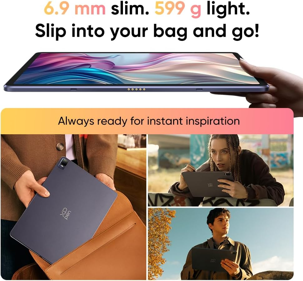 Xppen Magic Drawing Pad 12.2 Inch Standalone Drawing Tablet No Computer Needed with 16384 Pressure Levels X3 Pro Battery-Free Stylus Paper-Like Screen 8GB + 256GB Portable for Digital Drawing Artists image number 3