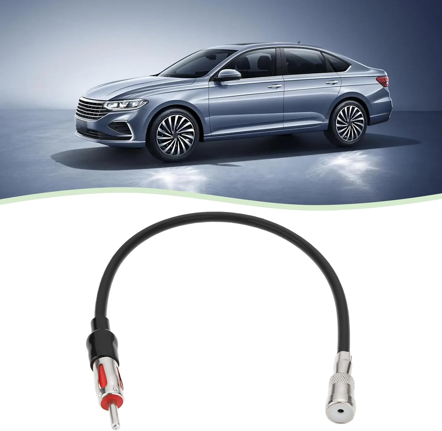 2Pcs Car Radio Stereo Antenna Adapter Compatible with VW Compatible with Ford Focus Compatible with Benz Compatible with BMW image number 4