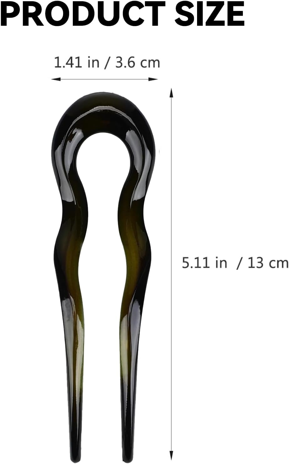 ONBPIY French Hair Pin 3 Pcs U Shaped Hair Pins for Women Updos Buns Hair Clip Hairstyle Accessories for Thin Thick Hair image number 4