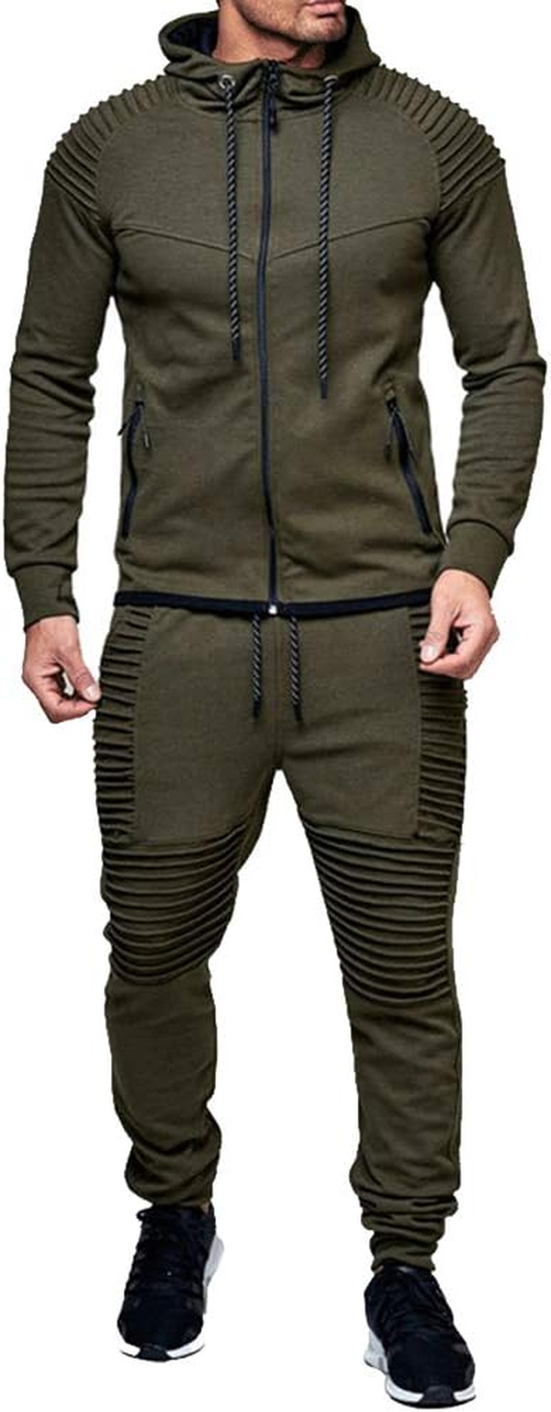 Amropi Men'S Jogging Suit, Tracksuit, Sportswear, Men'S Sweat Jacket and Tracksuit Bottoms, Sports Suit