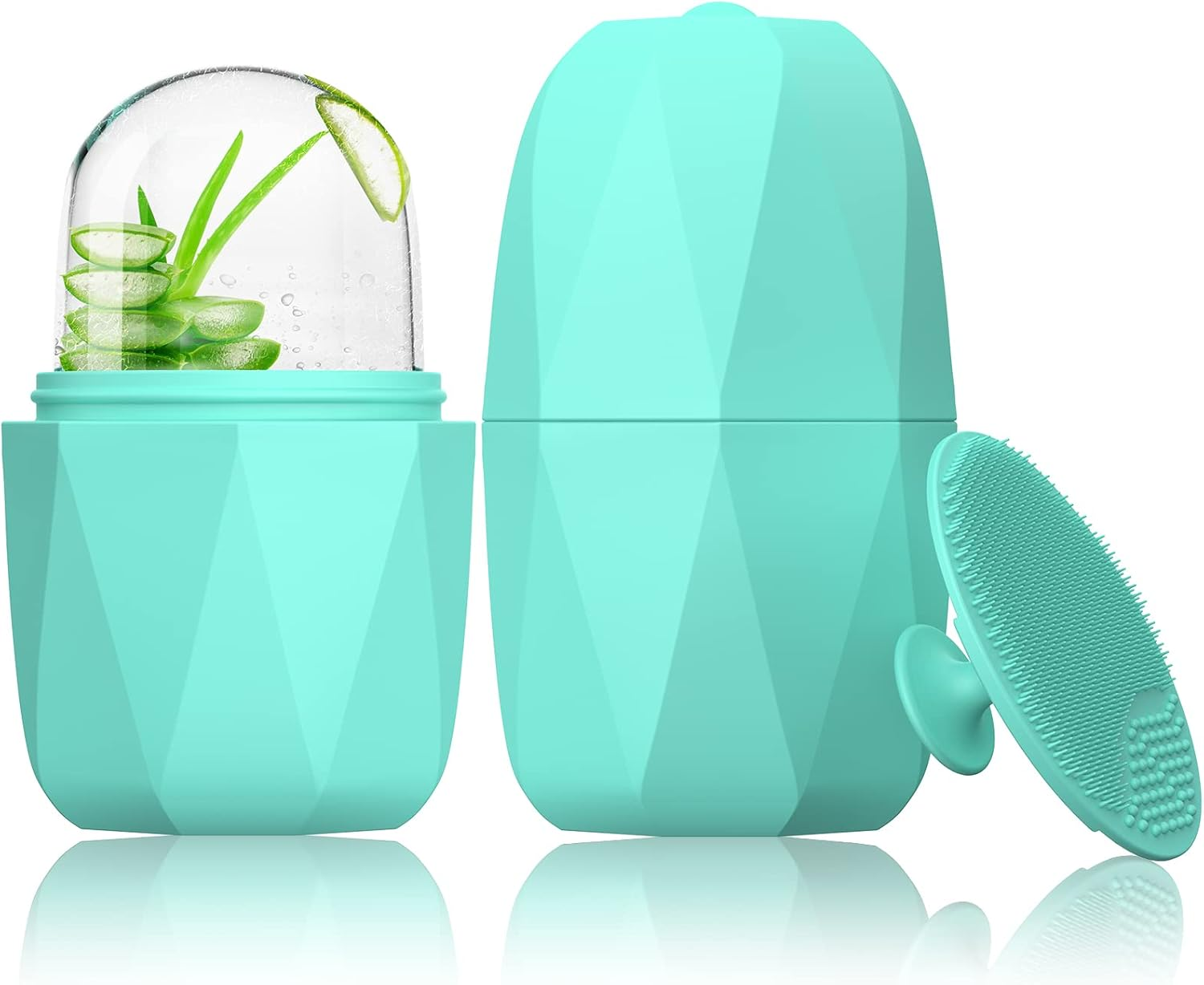 Simpeak 2Pcs Ice Roller for Face Eyes Neck, Reusable Silicone Ice Roller for Face & Eye Puffiness, Ice Face Roller Skin Care image number 3