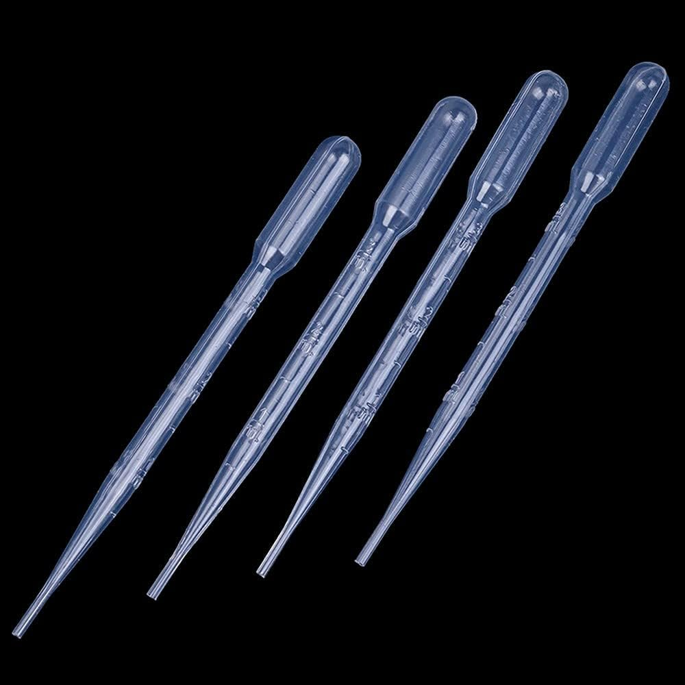 4PCS 3Ml Painting Accessory Transfer Makeup Pipettes Dropper Reusable Plastic Laboratory Tools Graduated Polyethylene Practical and Clever image number 3