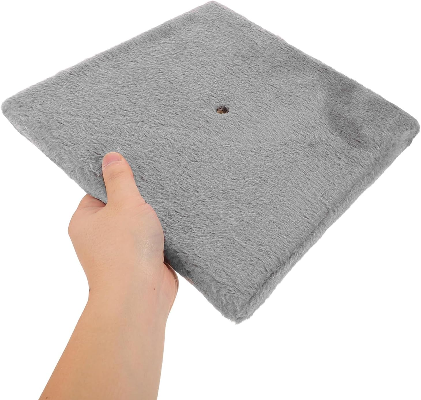 Yardwe Cat Scratching Board Base Grey Plush Cat Tree Replacement Platform for DIY Climbing Post Repair with Safe Rounded Edges Stable Support and Scratch Protection