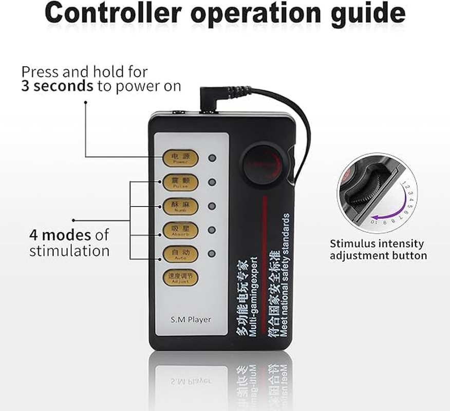 Electro Shock Penis Ring Estim Sex Penis Cock Hode Ring Stimulator Vibration Penis Sleeve for SM Sex Toys Adult Women Men