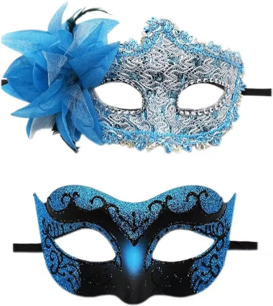 Masquerade Mask for Women Men Couple Venetian Masks Shinny Mask for Halloween Costume Mardi Gras Party Ball Prom