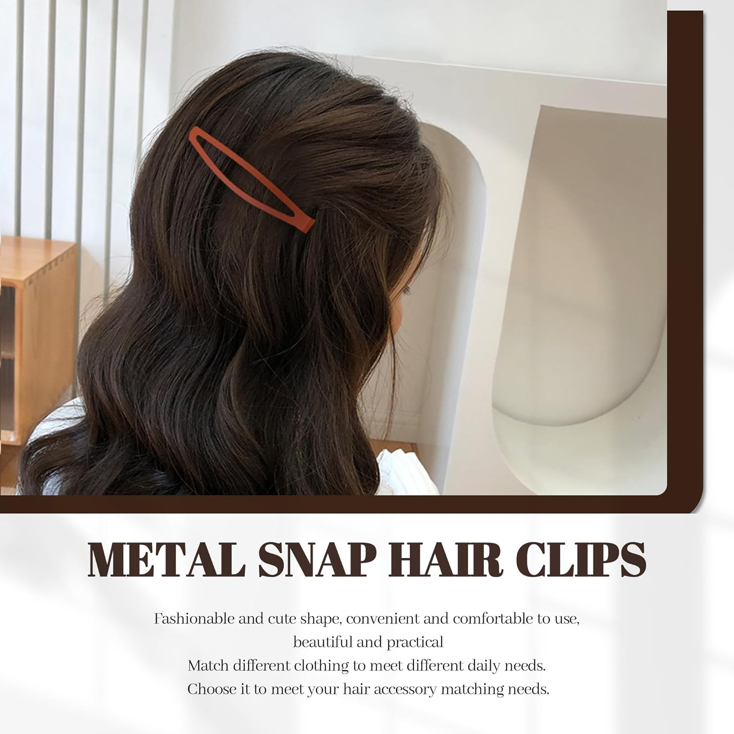 Cptots20 PCS Snap Hair Clips Metal Hair Barrettes for Women Non Slip Barrettes for Thick and Thin Fine Hair,Multi-Colored,2.95 X 0.55 Inches. image number 3