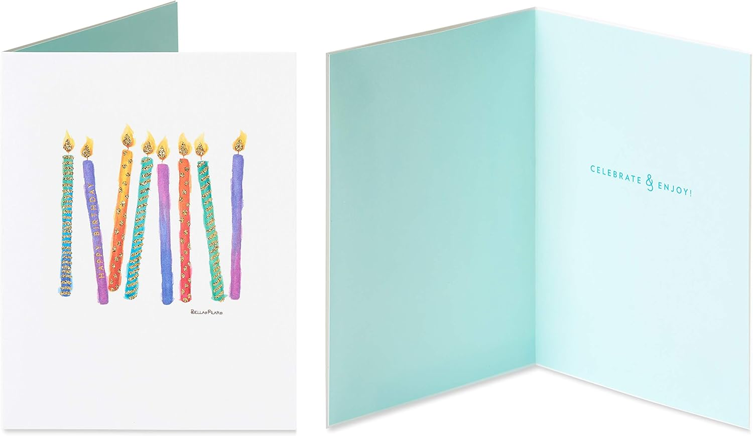 Papyrus Birthday Cards - Designed by Bella Pilar, Cake and Candles (2-Count) image number 5
