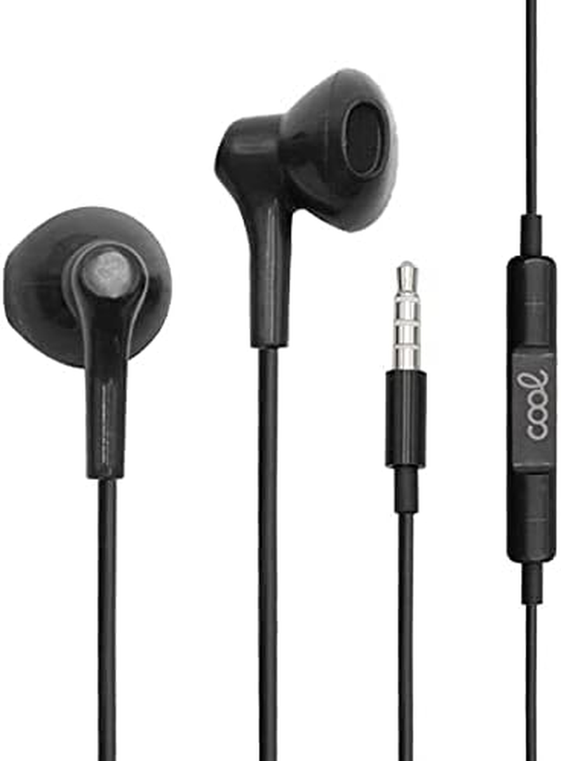3.5Mm Cool Stereo Headphones with Microphone - Black