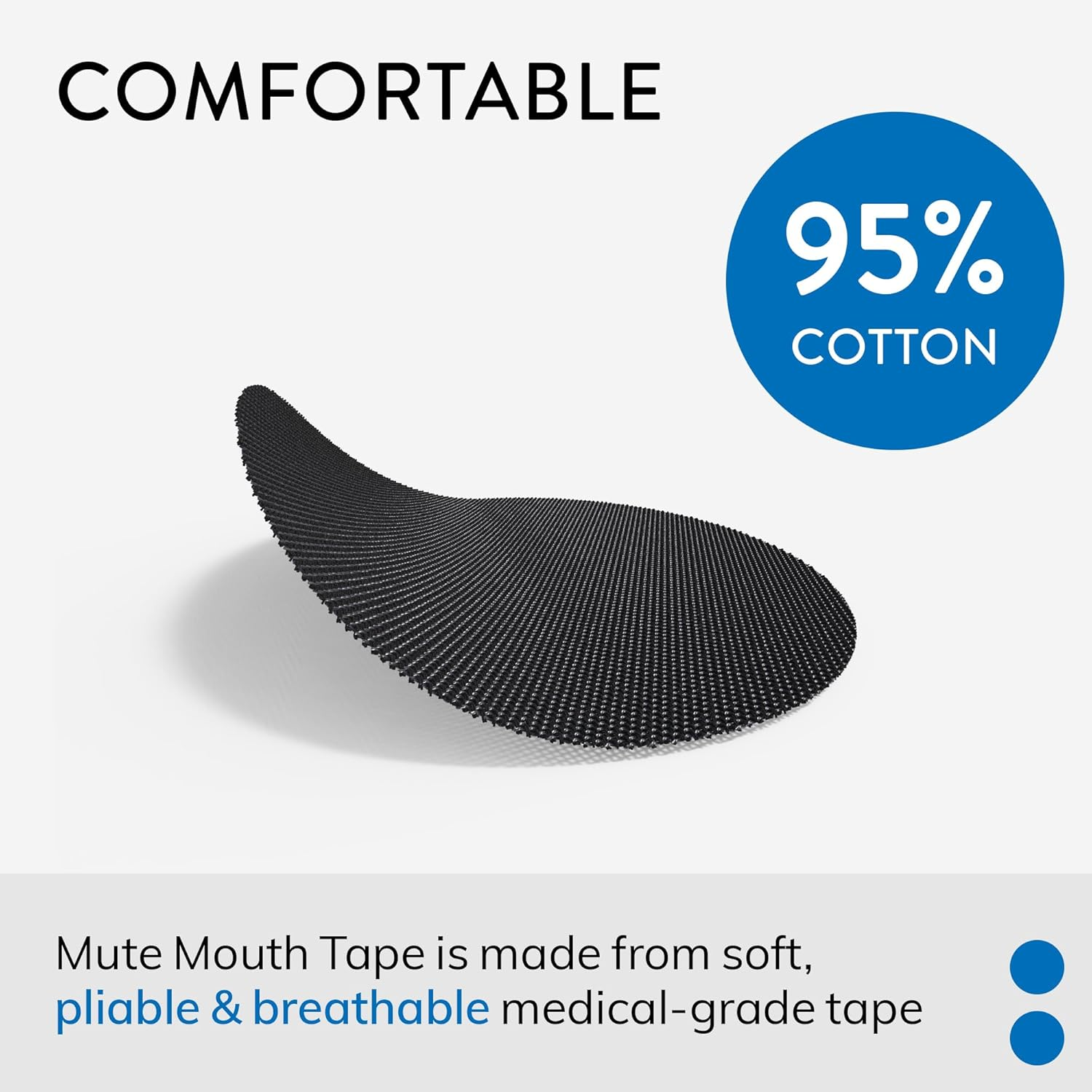 MUTE Mouth Tape for Sleeping - Sleep Tape to Reduce Snoring - Mouth Tape for Nasal Breathing and Better Sleep - Pack of 30 image number 2