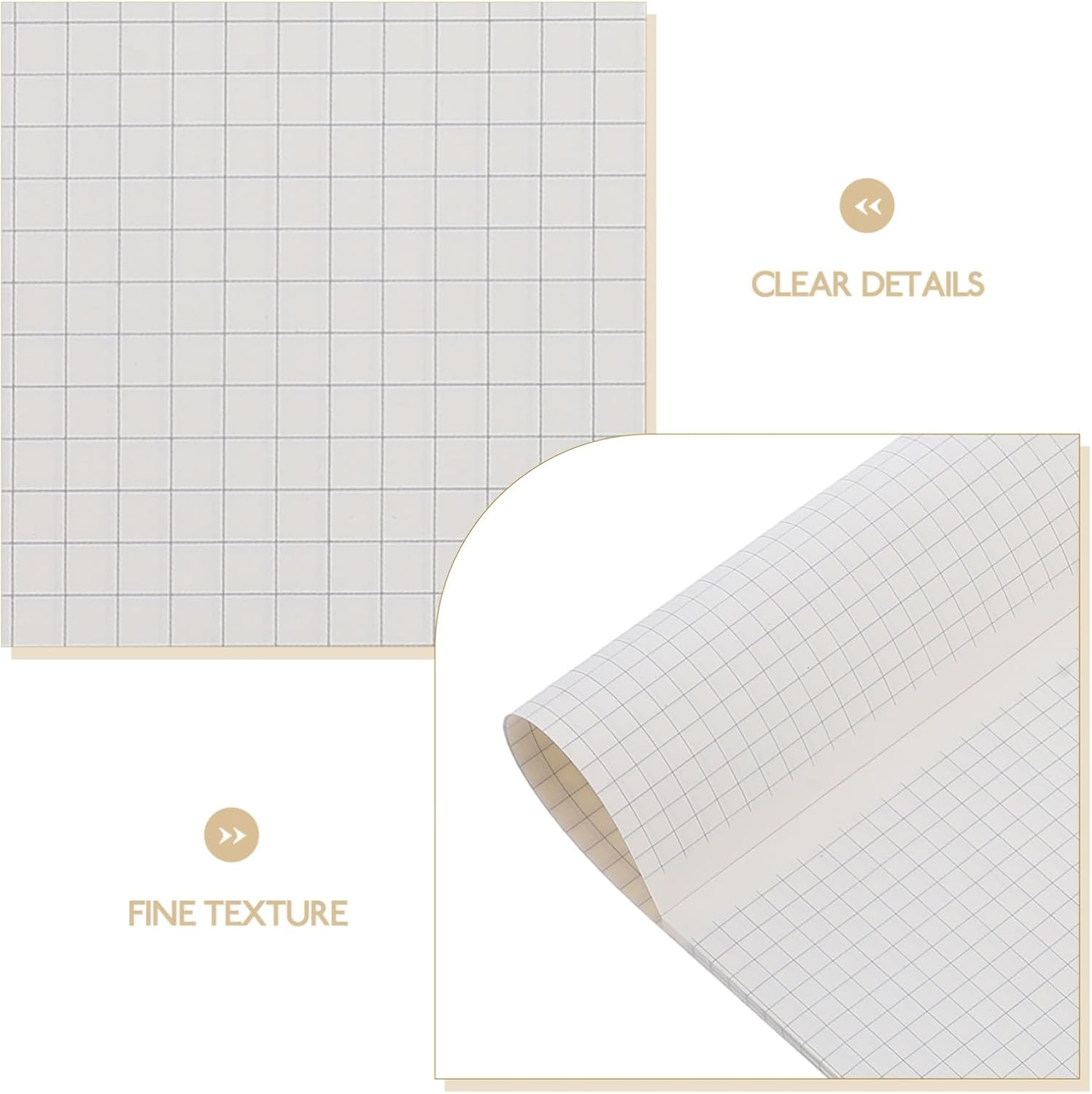 JEWEDECO Multi-Purpose Grid Paper Pad Heavy Duty Notebooks for Math Engineering School 100 Sheets A4 Size Portable image number 1