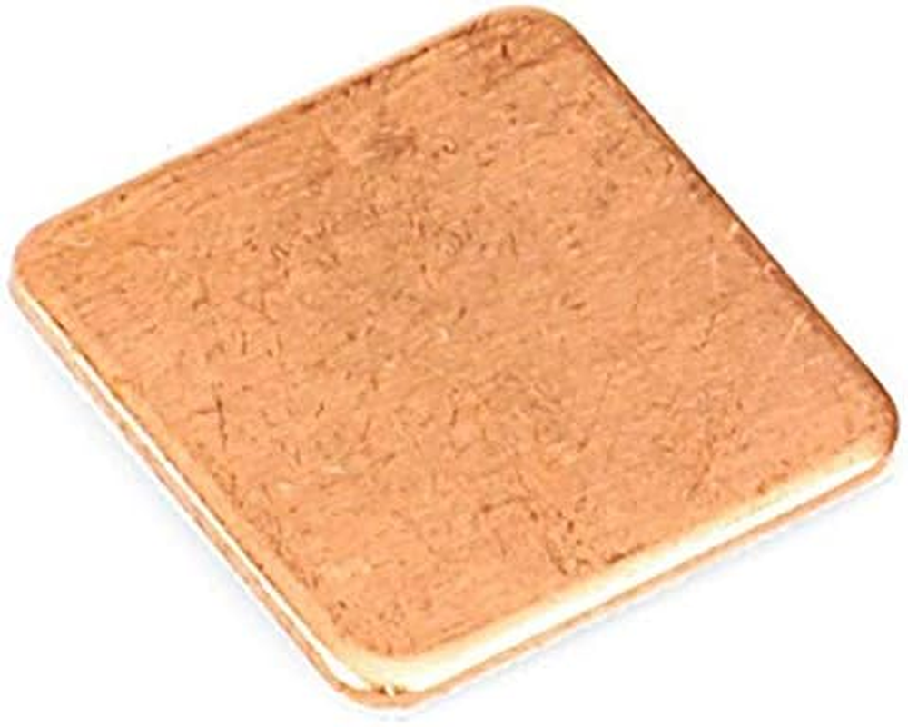 Easycargo 4Pcs 40Mm Copper Pad Shim Thermal Kit, Cooler Copper Pad Heatsink for Cooling CPU GPU Laptop 40Mmx40Mmx0.5Mm