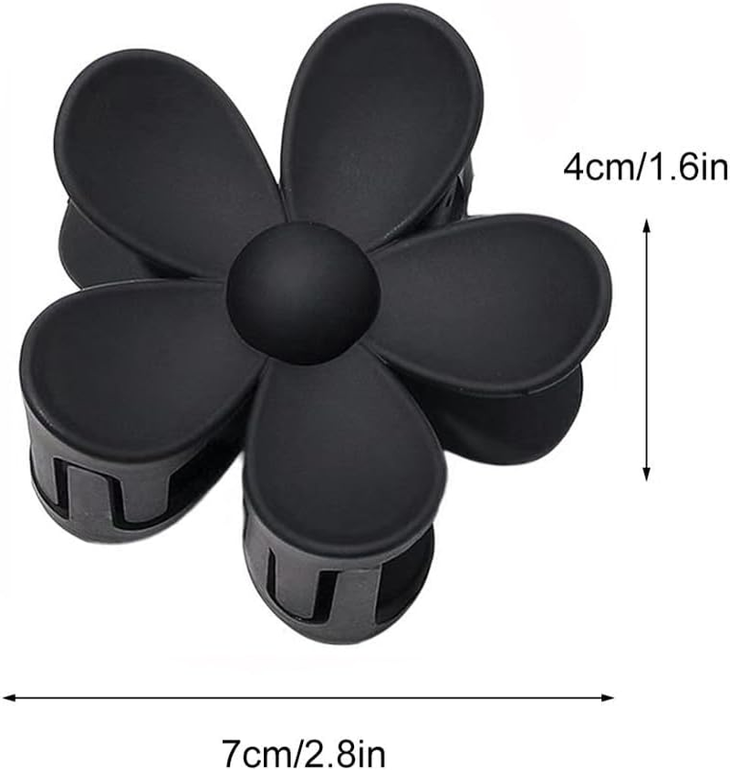 ZSPERKLA 6 Pieces Flower Hair Clips for Thick Thin Hair, Strong Hold, Cute Flower Hair Clips, Non-Slip Large Matte Hair Styling Accessories for Women Girls image number 1