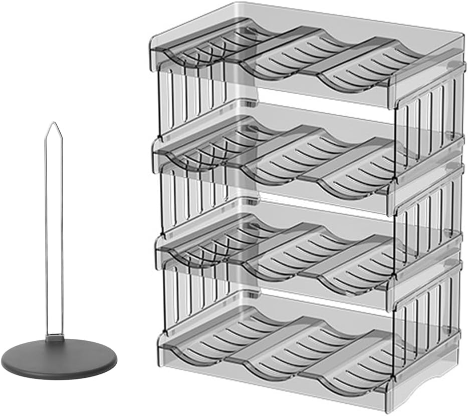 Stackable Water Bottle Holder with Tumbler Lid for Stanley 40 Oz Tumbler with Handle, Pantry Kitchen Organisers and Storage for Stanley Cup Accessories, Multi Purpose Rack image number 2