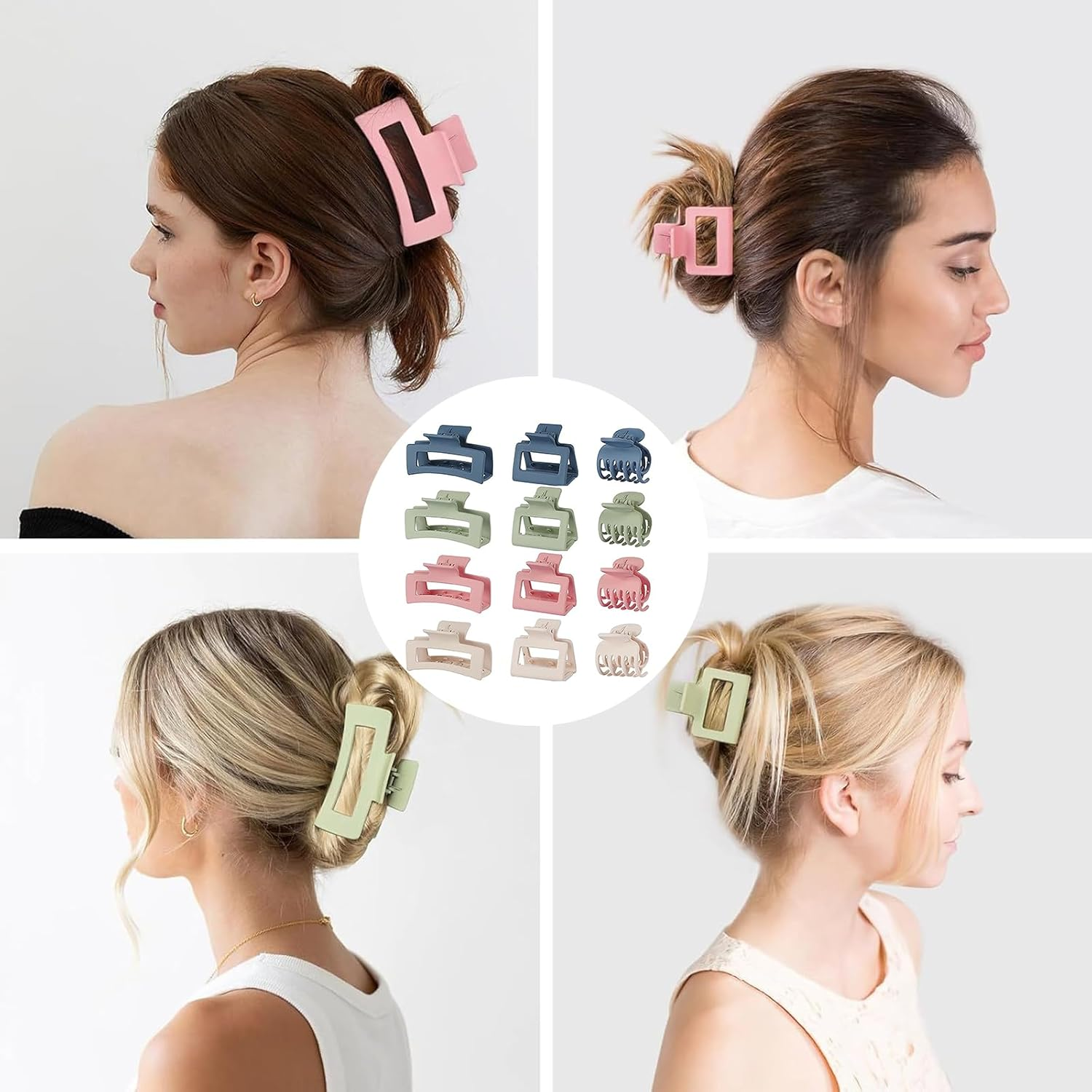 WUERKIYA Premium Women'S Hair Clips Set - Versatile Hair Clips for Thin to Thick Hair - Stylish and Practical Hair Accessories image number 5