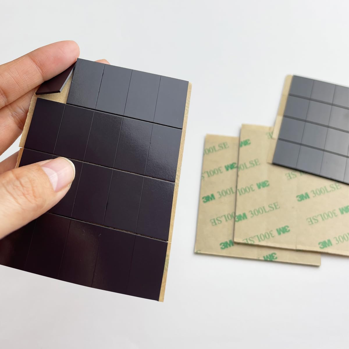 Adhesive Magnets 100Pcs &ndash; Strong 3M Peel & Stick Magnetic Strips for Crafts, DIY, Whiteboard Labels, Fridge, Office & Classroom Use, 23&times;13Mm image number 1