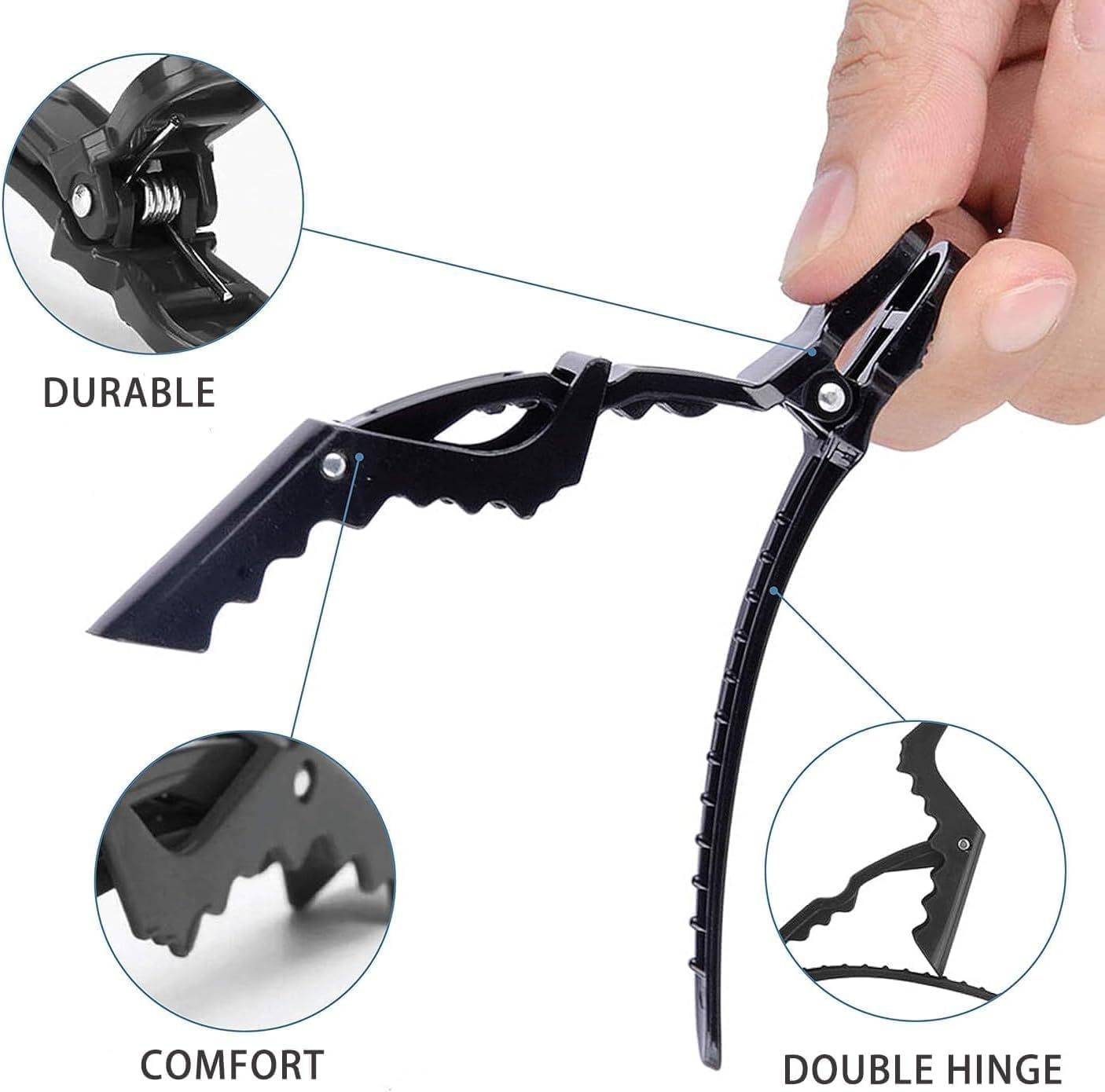 20 Pieces Hair Dye Coloring Kit- Hair Tinting Bowl, Hair Agitator, Dye Brush, Ear Cover, Hairpin, Hair Coloring Cape for Salon Bleaching & Highlighting image number 5