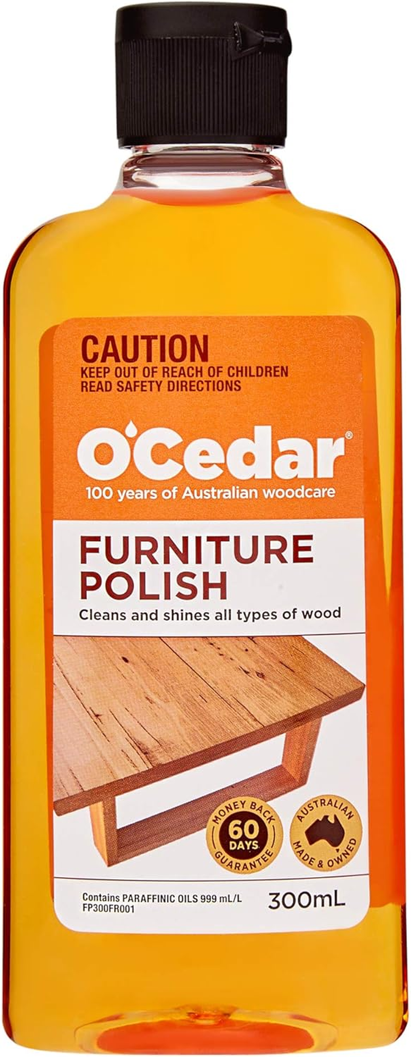 O'Cedar Wood Polish 300ML - Home Furniture Care Stain Scratch Concealer Varnish image number 2