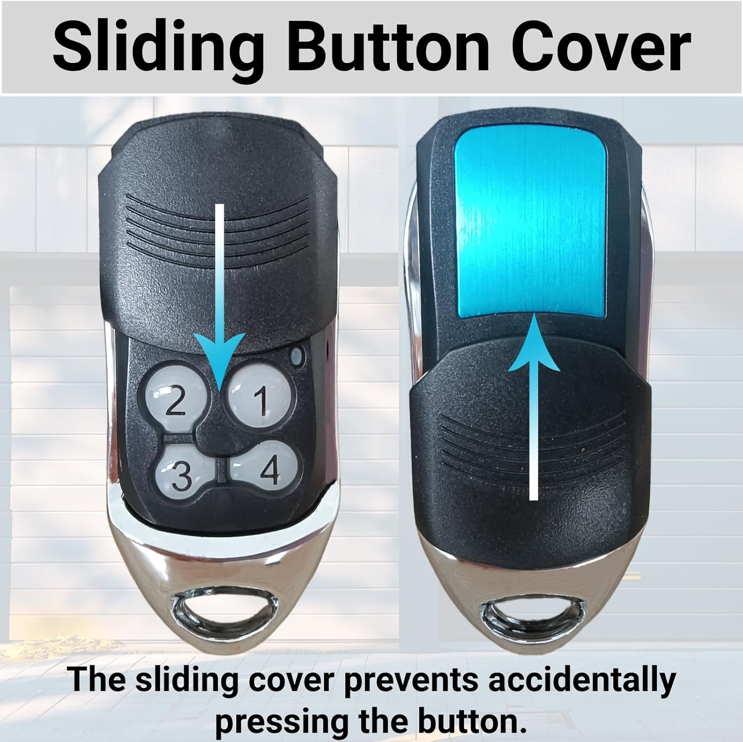 Gate/Garage Remote for PTX4 PTX-4 Garage Door Remote, Work for GDO-2V5 2V6 2V7 4V3 4V4 4V5 4V6 6V1 6V2 7V1 Openers, 433.92Mhz Rolling Code 4-Channel Transmitter (Black, 1 Pack) image number 3