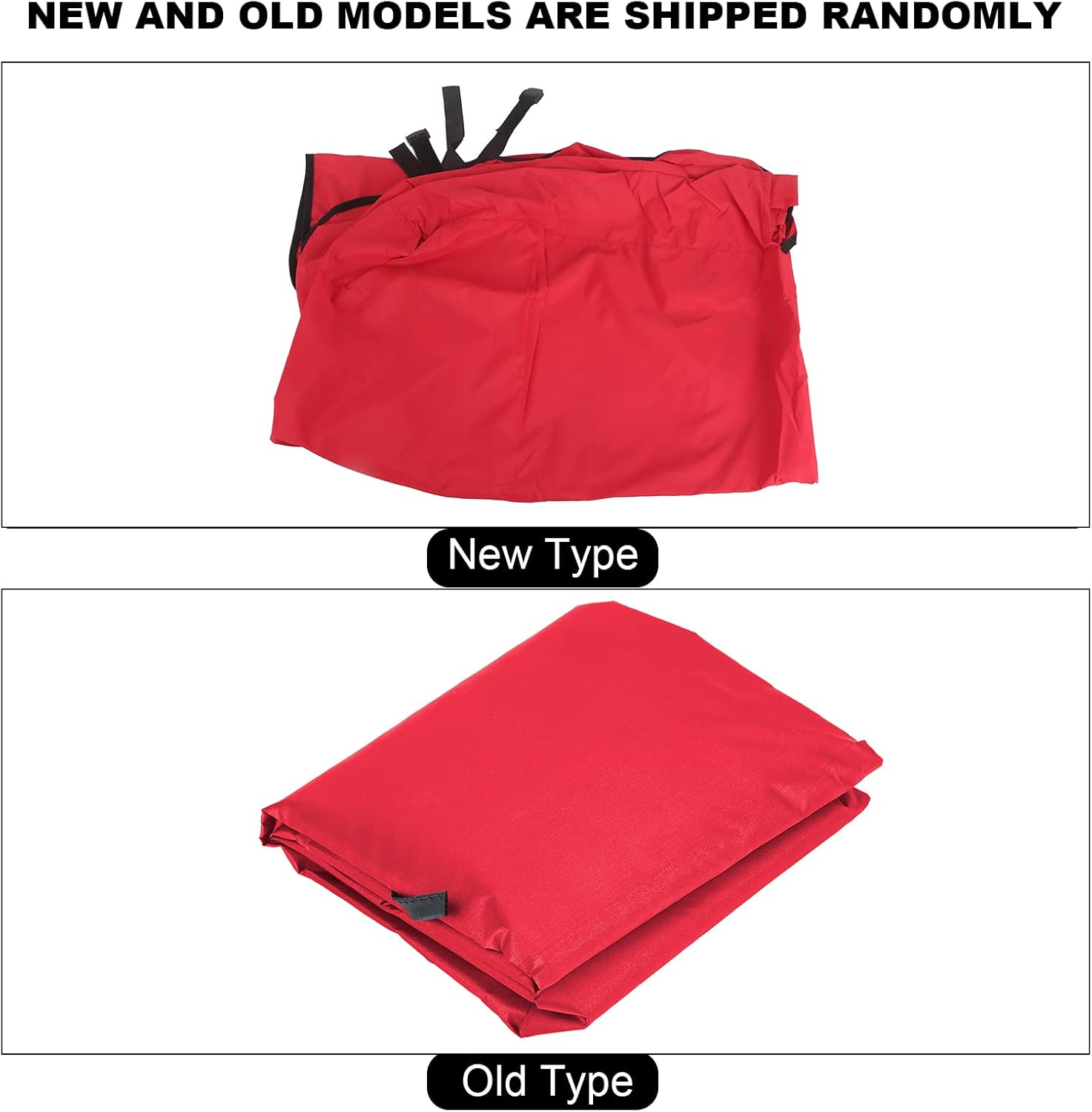 Omabeta 1PCS Outdoor Swing Chair Cushion Replacement Cover with Waterproof Material for 3-Seater, 150X50X10Cm/59.1X19.7X3.9In Swing Seat Cushion Cover for Garden Courtyard Hammock Seat, Red - Black image number 6