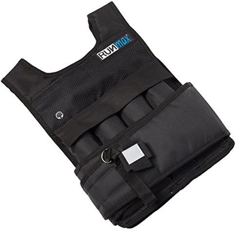 Runmax Pro Weighted Vest 12Lbs/ 20Lbs/ 40Lbs/ 50Lbs/ 60Lbs with Shoulder Pads Option image number 2