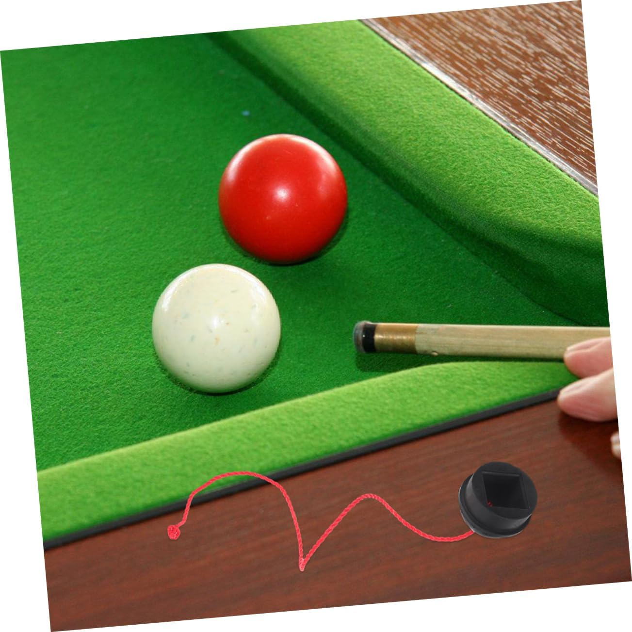 Yardwe Pool Replacement Chalk Holder Snooker Cue Chalk Case Cord Durable Rubber Chalk Holder for Billiard Games image number 1