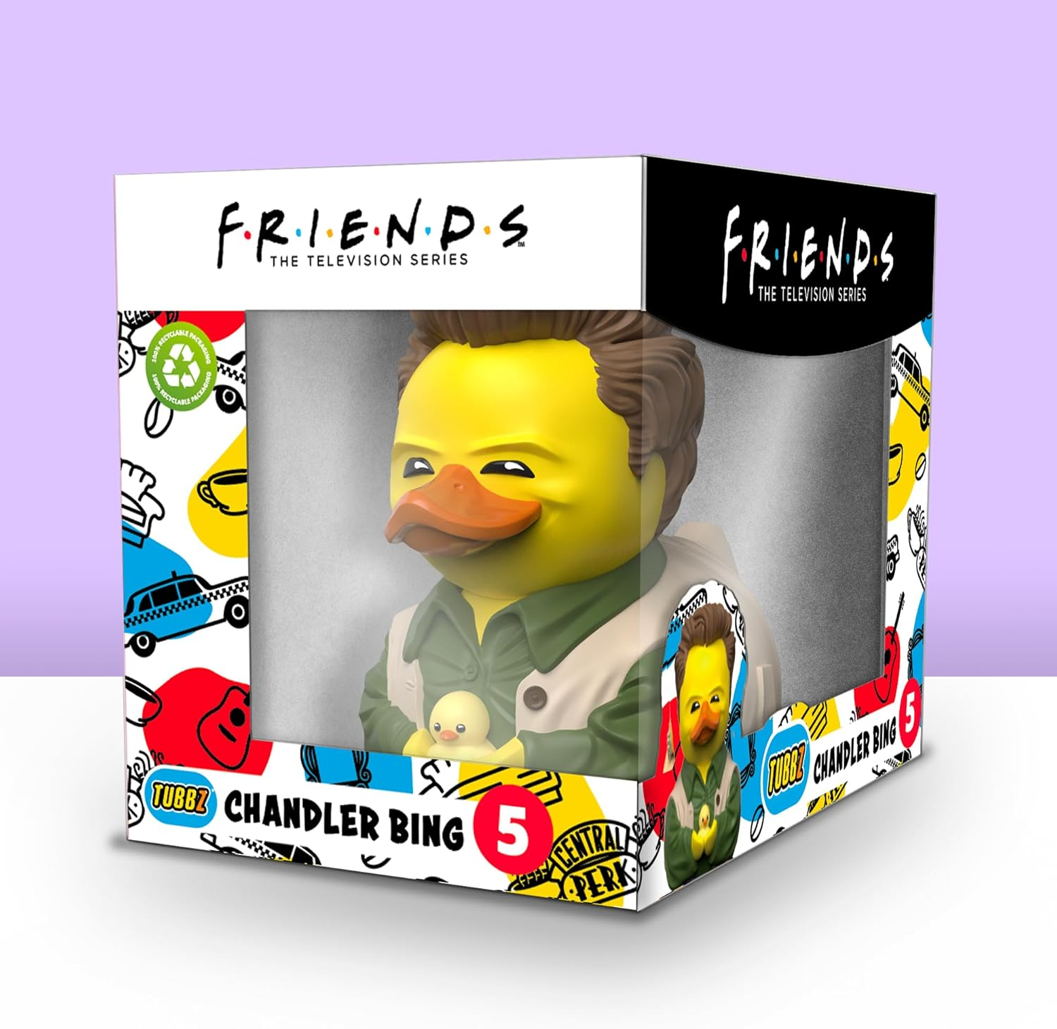 TUBBZ Boxed Edition Chandler Bing Collectible Vinyl Rubber Duck Figure - Official Friends Merchandise - Movies & TV - Chandler Bing (Boxed) image number 4