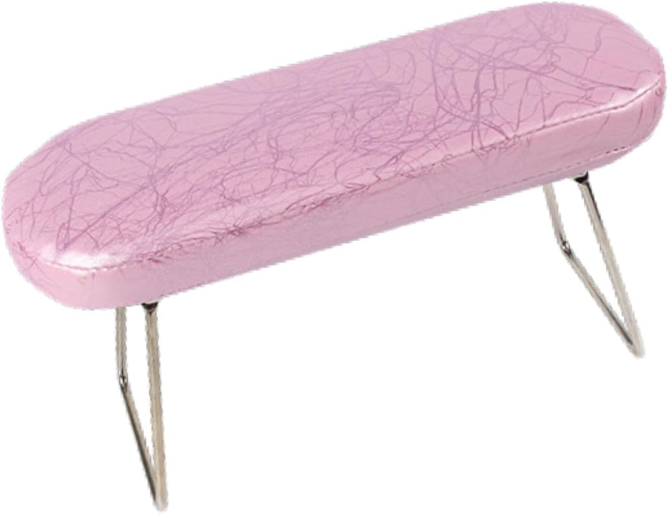 Perfeclan Salon Nail Art Hand Rest Folding Leg Manicure Table Mat Nail Arm Rest Pillow Manicure Tool for Woman Nail Salon Nail Beginner, Pink image number 6