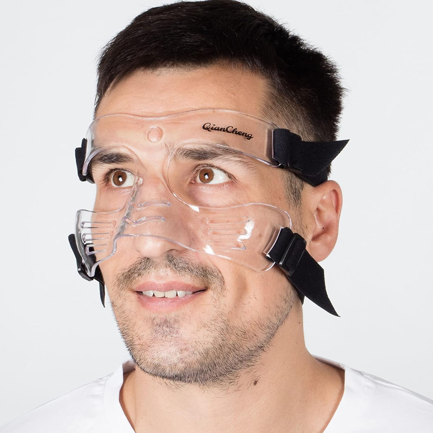 Qiancheng Nose Guard Face Shield for Broken Nose for Adult, Adjustable Face Guard with Padding,Qc-L5-L image number 4